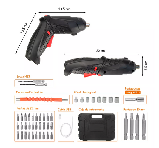 DESTORNILLADOR ELÉCTRICO™ INALÁMBRICO