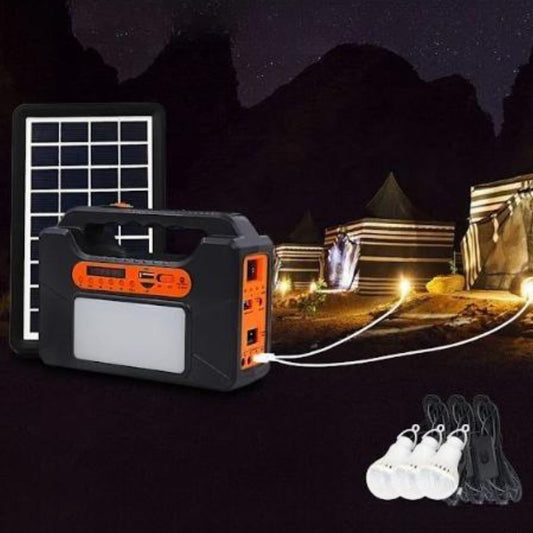 KIT DE ENERGÍA SOLAR CON PARLANTE BLUETOOTH